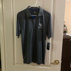 University Of Kentucky WILDCATS College SL Golf Polo Size Small Gray/Blue NWT